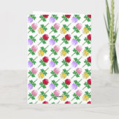 Elegante en mooie oranje roos kaart (Achterkant)