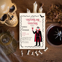 Elegante en retro kostuums Halloween feest