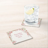 Elegante en romantische bloementuin bloemenkleed kartonnen onderzetters (Insitu)