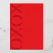 Elegante en romantische Valentijn Save The Date Folie Uitnodiging (Achterkant)