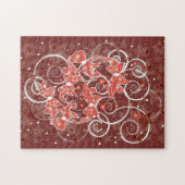 Elegante en schattige kerstlinten en sterren legpuzzel (Horizontaal)