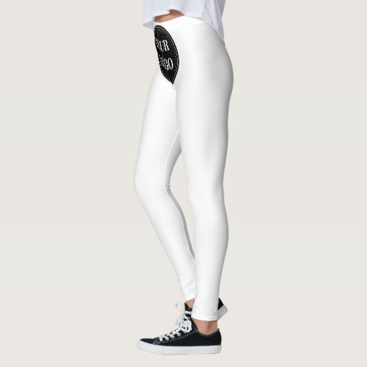 Elegante en slanke zwarte QR-code Leggings (Links)