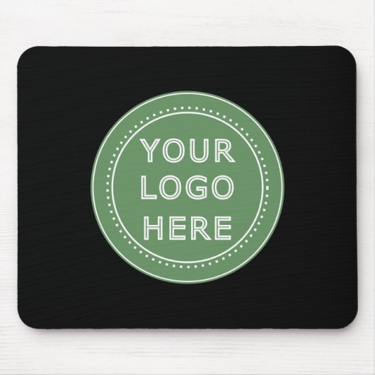 Elegante en slanke zwarte QR-code Muismat (Voorkant)