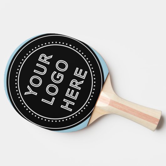 Elegante en slanke zwarte QR-code Tafeltennisbatje (Zijkant)