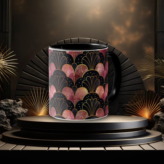 Elegante en stijlvolle Art Deco ventilator Mok