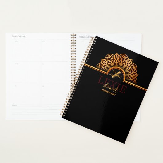 Elegante en stijlvolle kapper planner (Display)