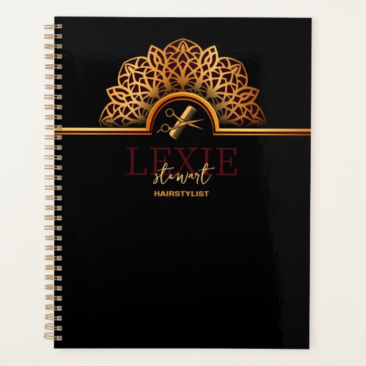 Elegante en stijlvolle kapper planner (Voorkant)