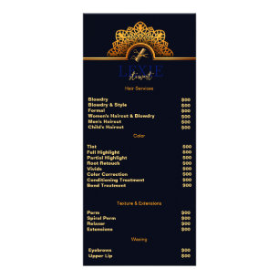 Elegante en stijlvolle kapper reclamekaart