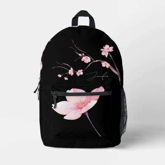 Elegante en stijlvolle kersenbloesem Waterverf Bedrukte Rugzak (Voorkant)