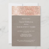 Elegante en stijlvolle neproosgouden pailletten fe kaart (Voorkant)