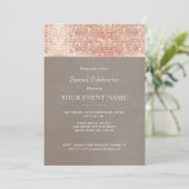 Elegante en stijlvolle neproosgouden pailletten fe kaart (Staand voorkant)