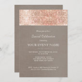 Elegante en stijlvolle neproosgouden pailletten fe kaart (Voorkant / Achterkant)