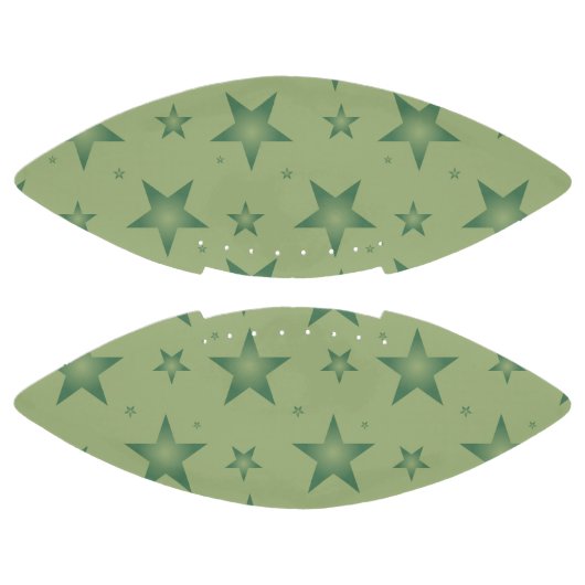 Elegante en stijlvolle olijfsterren op Sage Green American Football (Panelen)