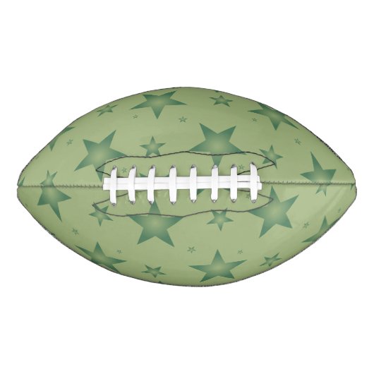 Elegante en stijlvolle olijfsterren op Sage Green American Football (Voorkant)