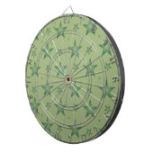 Elegante en stijlvolle olijfsterren op Sage Green Dartbord (Voorkant Rechts)