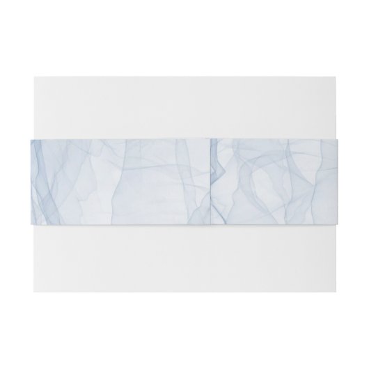 Elegante en stijlvolle roze en blauwe buikbanden uitnodigingen wikkel (Achterkant Voorbeeld)