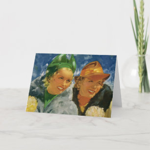  elegante en stijlvolle vrouwen, beste vrienden! kaart