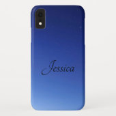 Elegante en strakke zwarte QR-code Case-Mate iPhone Case (Achterkant)