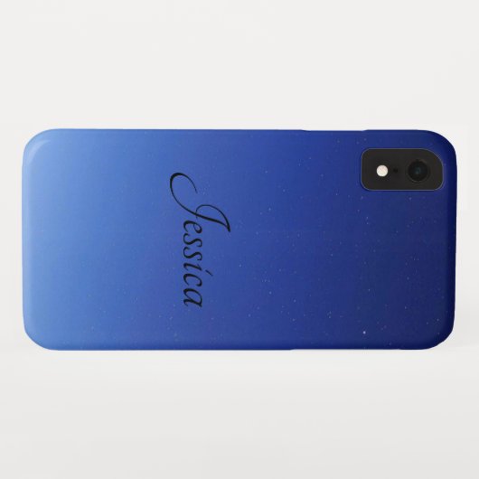 Elegante en strakke zwarte QR-code Case-Mate iPhone Case (Achterkant (horizontaal))