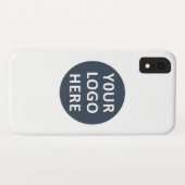 Elegante en strakke zwarte QR-code Case-Mate iPhone Case (Achterkant (horizontaal))