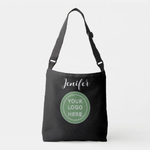 Elegante en strakke zwarte QR-code Crossbody Tas