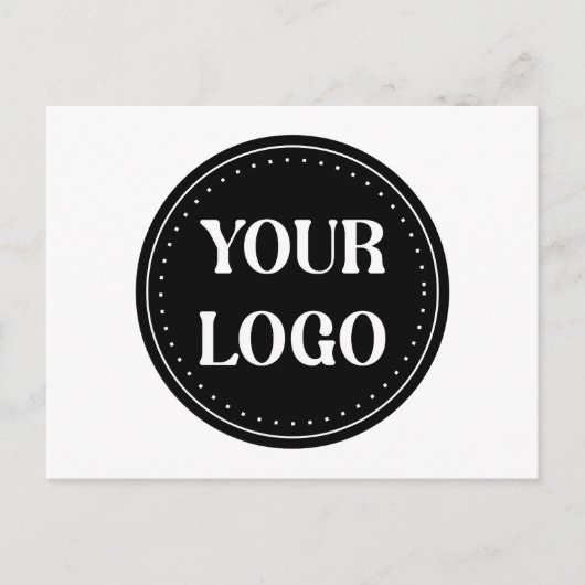 Elegante en strakke zwarte QR-code Feestdagenkaart (Voorkant)