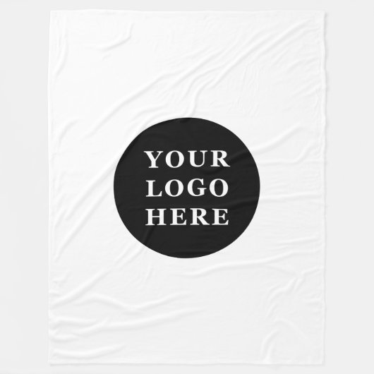 Elegante en strakke zwarte QR-code Fleece Deken (Voorkant)