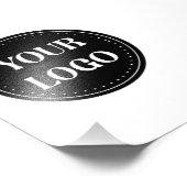 Elegante en strakke zwarte QR-code Foto Afdruk (Hoek)