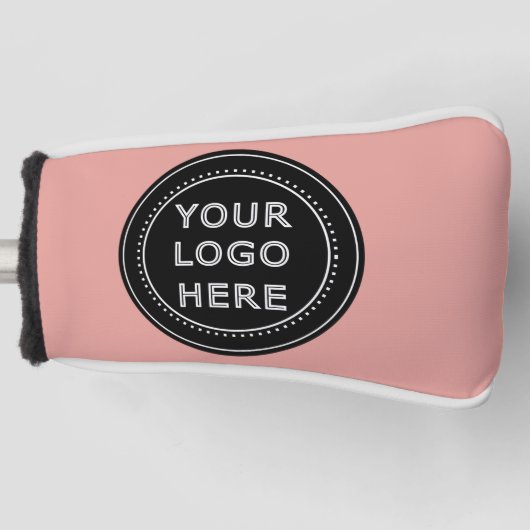 Elegante en strakke zwarte QR-code Golfheadcover (Voorkant)