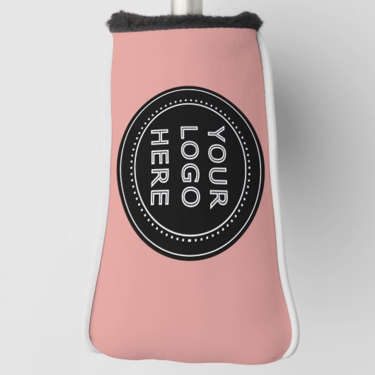 Elegante en strakke zwarte QR-code Golfheadcover (Draai 90)