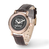 Elegante en strakke zwarte QR-code Horloge (Hoek)