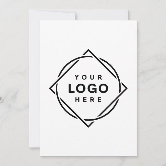 Elegante en strakke zwarte QR-code Kaart (Achterkant)