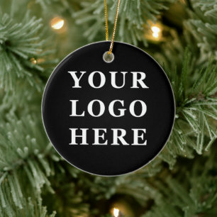 Elegante en strakke zwarte QR-code Keramisch Ornament