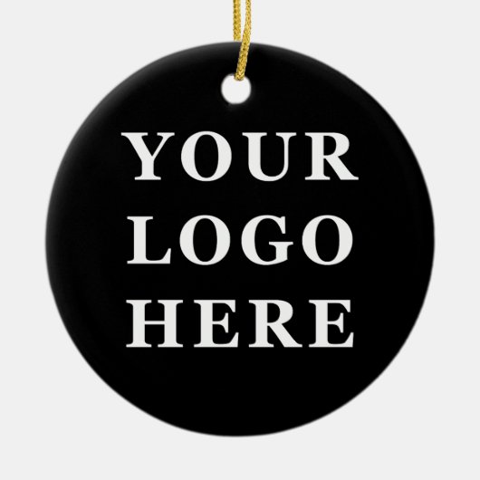 Elegante en strakke zwarte QR-code Keramisch Ornament (Voorkant)