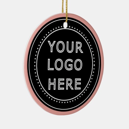 Elegante en strakke zwarte QR-code Keramisch Ornament (Rechts)