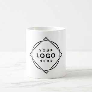 Elegante en strakke zwarte QR-code Koffiemok