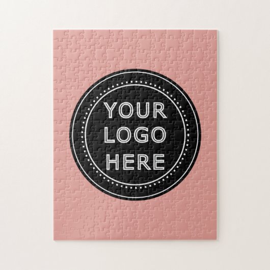 Elegante en strakke zwarte QR-code Legpuzzel (Verticaal)