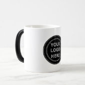 Elegante en strakke zwarte QR-code Magische Mok (Voorkant links)