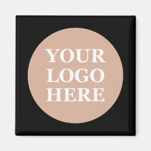 Elegante en strakke zwarte QR-code Magneet