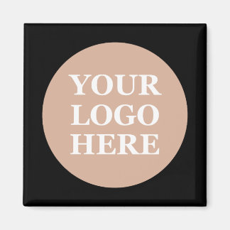 Elegante en strakke zwarte QR-code Magneet