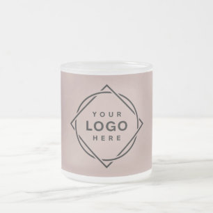 Elegante en strakke zwarte QR-code Matglas Koffiemok