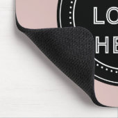 Elegante en strakke zwarte QR-code Muismat (Hoek)