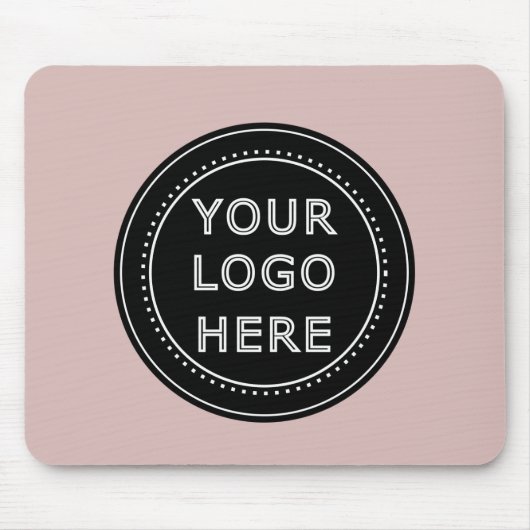 Elegante en strakke zwarte QR-code Muismat (Voorkant)