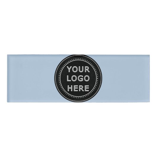 Elegante en strakke zwarte QR-code Naambadge (Voorkant)