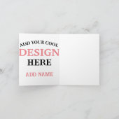 Elegante en strakke zwarte QR-code Notitiekaartje (Binnen)