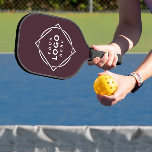 Elegante en strakke zwarte QR-code Pickleball Paddle (Insitu)