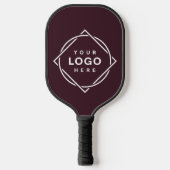 Elegante en strakke zwarte QR-code Pickleball Paddle (Voorkant)