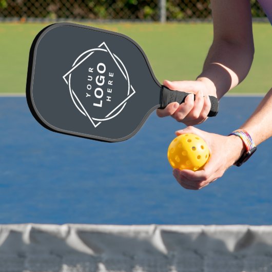Elegante en strakke zwarte QR-code Pickleball Paddle (Insitu)