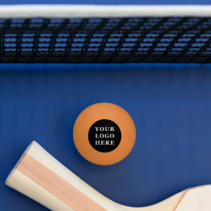 Elegante en strakke zwarte QR-code Pingpongbal