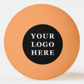 Elegante en strakke zwarte QR-code Pingpongbal (Voorkant)